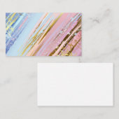 Gestructureerde Roze Achtergrond Klantenkaartje (Voorkant / Achterkant)