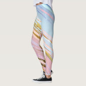 Gestructureerde Roze Achtergrond Leggings (Links)