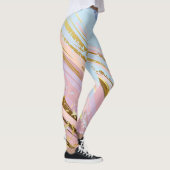 Gestructureerde Roze Achtergrond Leggings (Rechts)