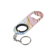 Gestructureerde Roze Achtergrond Mini Flessenopener (Achterkant Gekanteld)