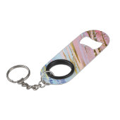 Gestructureerde Roze Achtergrond Mini Flessenopener (Voorkant Gekanteld)