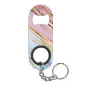 Gestructureerde Roze Achtergrond Mini Flessenopener (Achterkant)