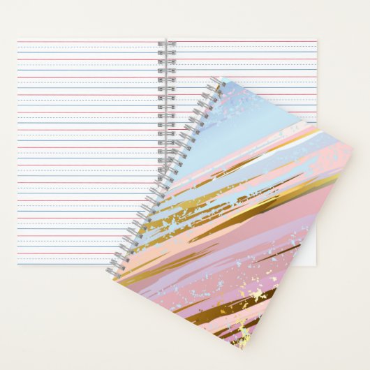 Gestructureerde Roze Achtergrond Notitieboek (Binnen)