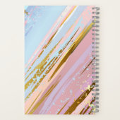 Gestructureerde Roze Achtergrond Notitieboek (Achterkant)