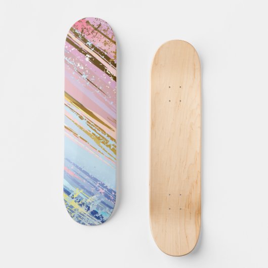 Gestructureerde Roze Achtergrond Persoonlijk Skateboard (Voorkant)