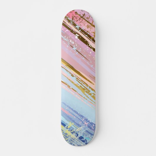Gestructureerde Roze Achtergrond Persoonlijk Skateboard (Voorkant)