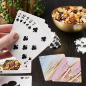 Gestructureerde Roze Achtergrond Pokerkaarten (Insitu)