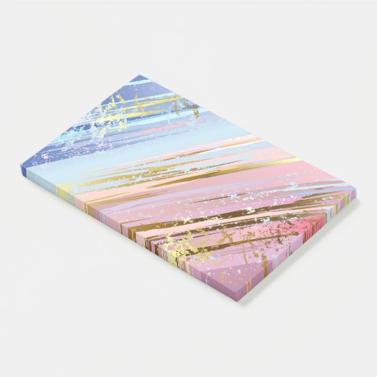 Gestructureerde Roze Achtergrond Post-it® Notes (Schuin)