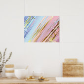 Gestructureerde Roze Achtergrond Poster (Keuken)