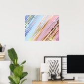 Gestructureerde Roze Achtergrond Poster (Thuiskantoor)