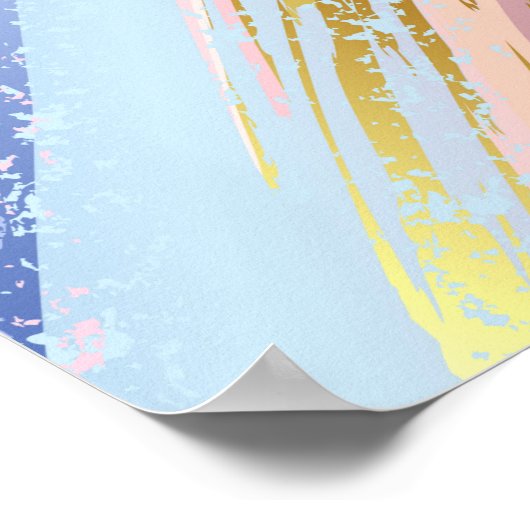 Gestructureerde Roze Achtergrond Poster (Hoek)