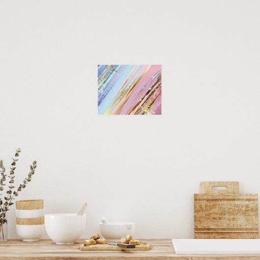 Gestructureerde Roze Achtergrond Poster (Keuken)