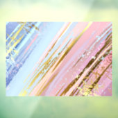 Gestructureerde Roze Achtergrond Raamsticker (Vel 3)