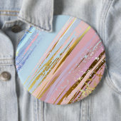Gestructureerde Roze Achtergrond Ronde Button 6,0 Cm (In situ)