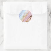 Gestructureerde Roze Achtergrond Ronde Sticker (Tas)