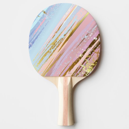 Gestructureerde Roze Achtergrond Tafeltennisbatje (Voorkant)