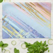 Gestructureerde Roze Achtergrond Theedoek (Gevouwen)