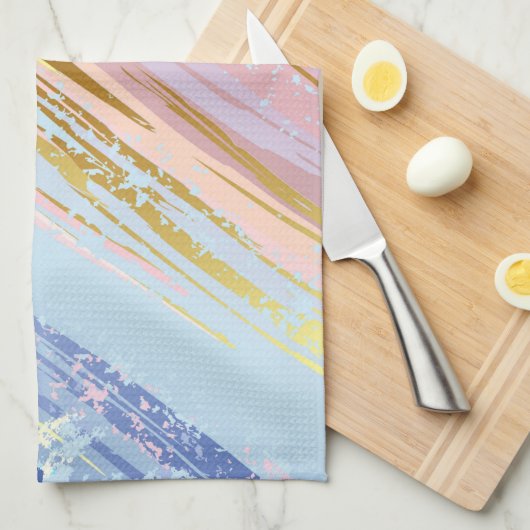 Gestructureerde Roze Achtergrond Theedoek (Quarter Fold)