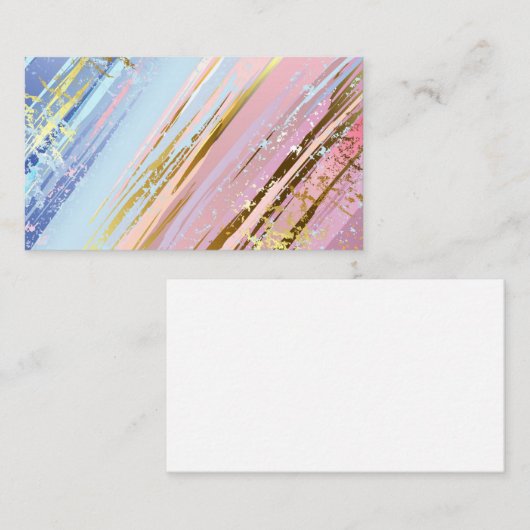 Gestructureerde Roze Achtergrond Visitekaartje (Voorkant / Achterkant)