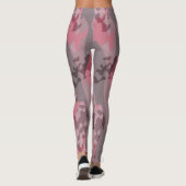 gestructureerde roze en mauve Camo abstract Leggings (Achterkant)