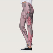 gestructureerde roze en mauve Camo abstract Leggings (Links)