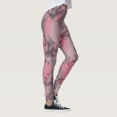 gestructureerde roze en mauve Camo abstract Leggings (Rechts)