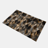 Gestructureerde ruitvormig bruin met beige deurmat (Schuin)