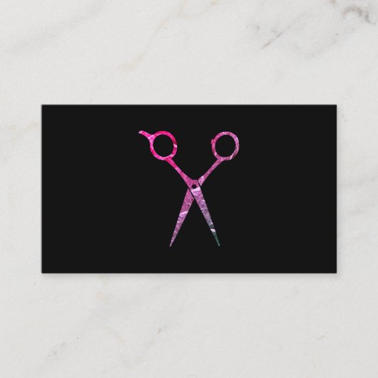 Gestructureerde schaar | Haarstylist Visitekaartje (Voorkant)