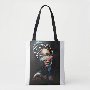 Gestructureerde schoonheid: een Abstract kralenpor Tote Bag
