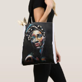 Gestructureerde schoonheid: een Abstract kralenpor Tote Bag (Dichtbij)