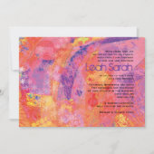 GESTRUCTUREERDE STERREN ROZE Bat Mitswa Uitnodigin Kaart (Voorkant)