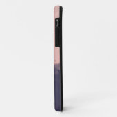Gestructureerde tekenstijlroze marineblauw persona Case-Mate iPhone case (Achterkant/links)