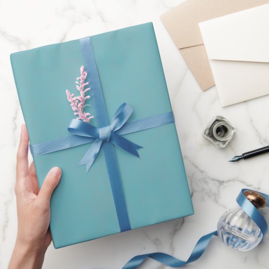 Gestructureerde Turquoise Cadeaupapier (Geschenken)