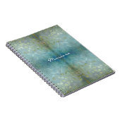 Gestructureerde waterverf met schuifwiel Modern Fl Notitieboek (Rechterzijde)