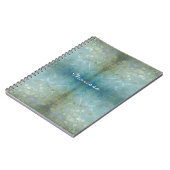 Gestructureerde waterverf met schuifwiel Modern Fl Notitieboek (Linkerzijde)