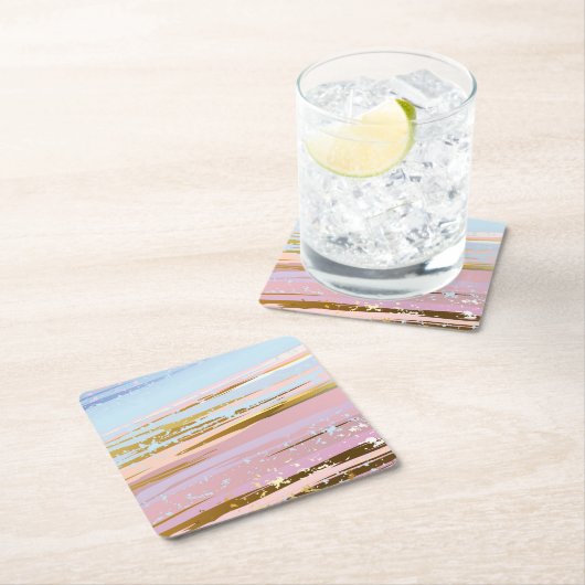 Gestucte Roze Achtergrond Kartonnen Onderzetters (Insitu)