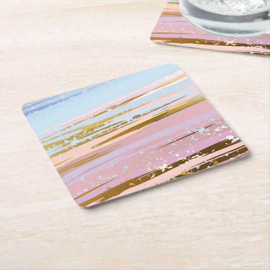 Gestucte Roze Achtergrond Kartonnen Onderzetters (Schuin)