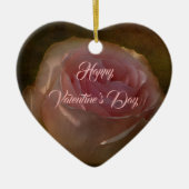 Gestucteerd roze rozen ornament (Voorkant)