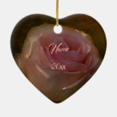 Gestucteerd roze rozen ornament (Achterkant)