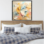 Gestuctureerde Abstracte Wandkunst Canvas Afdruk (Insitu (Slaapkamer))