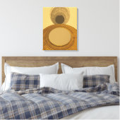 Gestuctuurd Goud Abstract Geometrisch Modern Canvas Afdruk (Insitu (Slaapkamer))