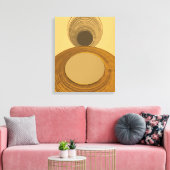 Gestuctuurd Goud Abstract Geometrisch Modern Canvas Afdruk (Insitu (Woonkamer))