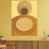 Gestuctuurd Goud Abstract Geometrisch Modern Canvas Afdruk (Insitu (Woonkamer))