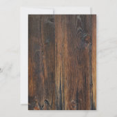 Gestuctuurd Hout Handgeschreven Script Vier met On Kaart (Achterkant)