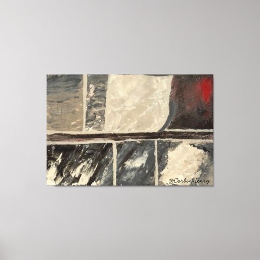 Gestuctuurd Marmer Canvas Afdruk (Voorkant)