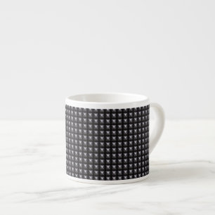 Gestuctuurd stalen textuur espresso kop