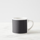 Gestuctuurd stalen textuur espresso kop (Rechts)