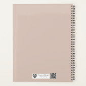 Gestuctuurd Terrazzo Patroon | Mocha Mousse Elegan Planner (Achterkant)