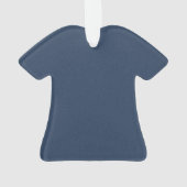 Gestuctuurde blauwe acryl ornament in leuke shirtv (achterkant)