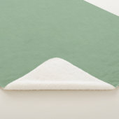 Gestuctuurde gedempte groene. sherpa deken (3/4)